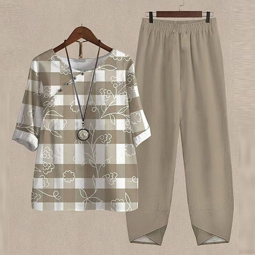Levoire | Chemise à manches courtes à motifs et pantalons