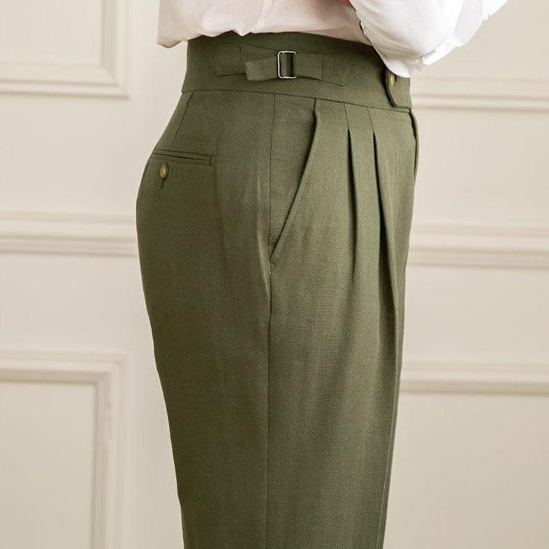 Levoire | Pantalon En Lin Couleur Naturelle Pour Des Looks Décontractés