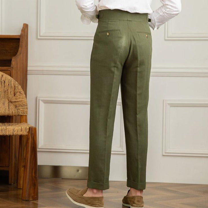 Levoire | Pantalon En Lin Couleur Naturelle Pour Des Looks Décontractés