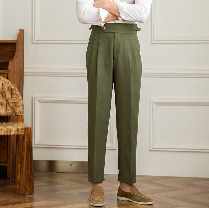 Levoire | Pantalon En Lin Couleur Naturelle Pour Des Looks Décontractés