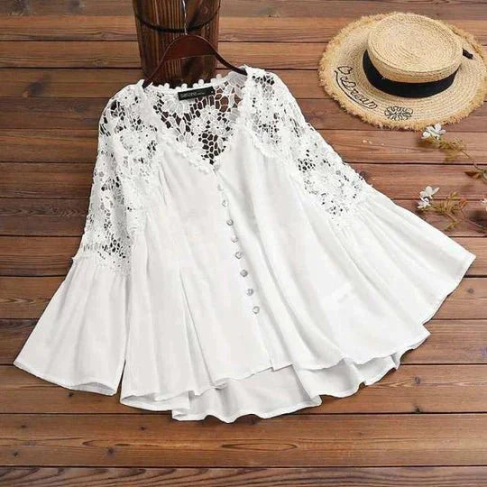 Levoire | Blouse En Dentelle À Fleurs