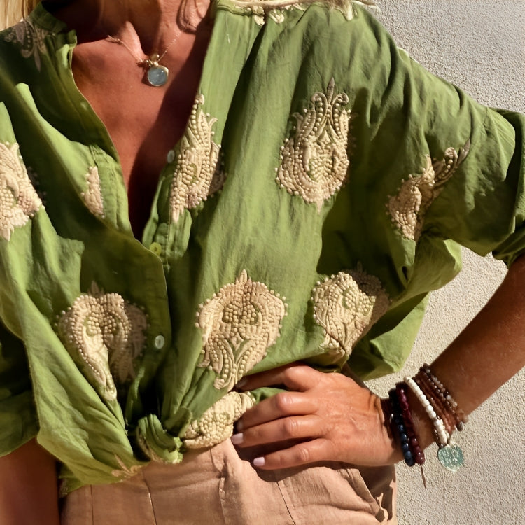 Levoire | Blouse Tendance - Genève Vert
