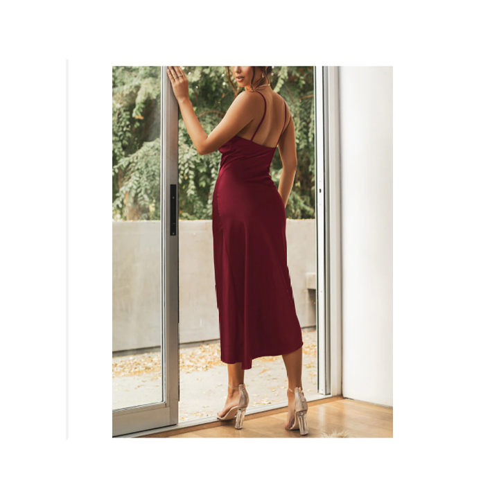 Levoire | Robe De Soirée Satinée Une Robe De Soirée Bodycon Sexy