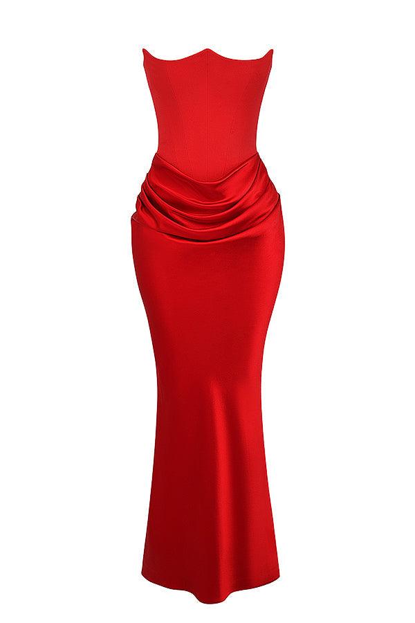Levoire | Corset Maxi Dress - Off-Shoulder