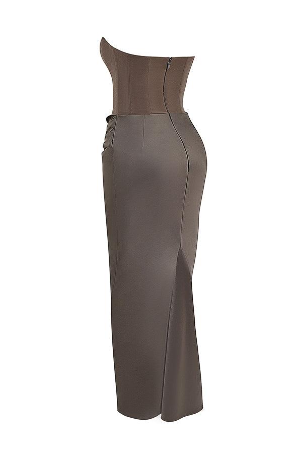 Levoire | Corset Maxi Dress - Off-Shoulder