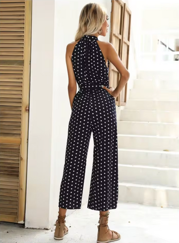 Levoire | Combinaison Avec Des Pois Et Col Halter