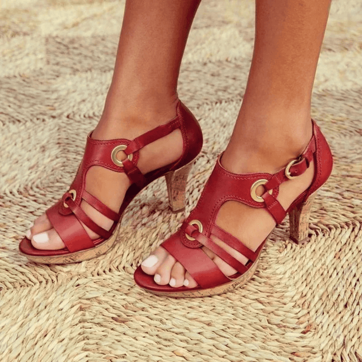 Levoire | Sandales Réglables À Style Orthopédique Rouge (Presque épuisé)