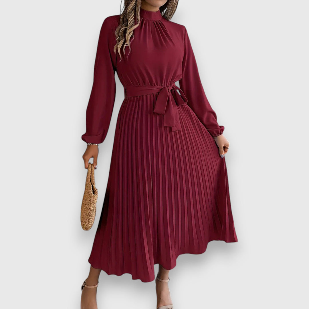 Levoire | Robe Midi Classique Design Rot