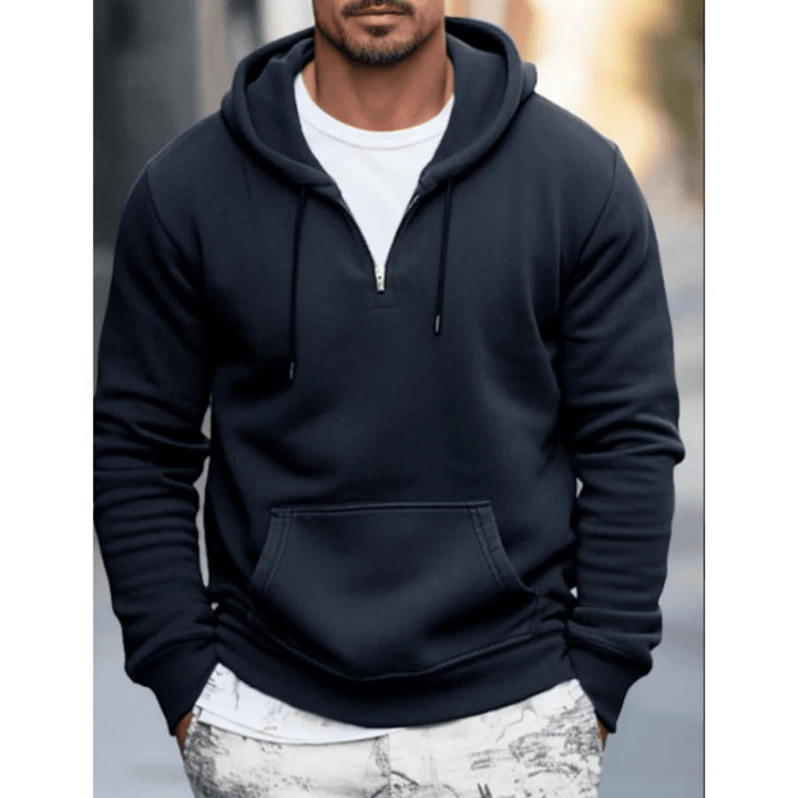 Levoire | Pulls à capuche pour hommes élégants et confortables Tissu doux Usage quotidien Bleu marine