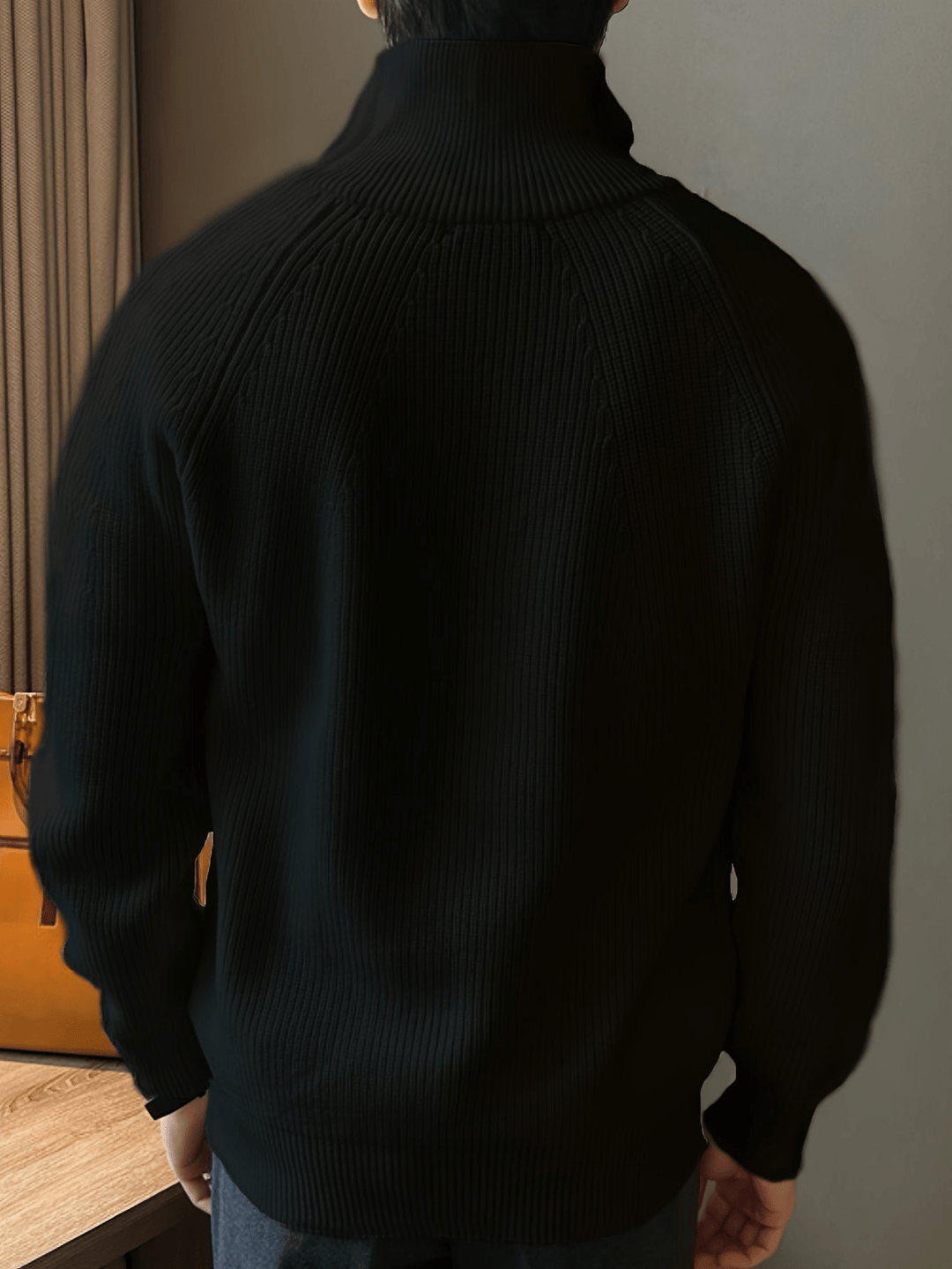 Levoire | Hommes Décontracté Haut Pull en Tricot à Demi-Zip