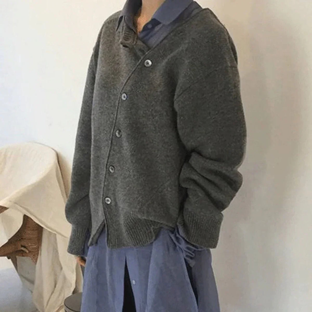 Levoire | Pull Classique À Manches Longues Avec Bouton