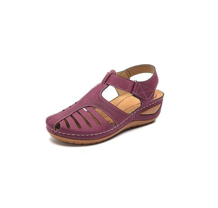 Levoire | Sandale Rétro En Cuir Violet
