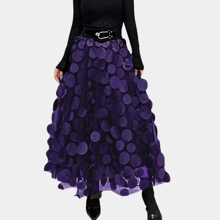 Levoire | Jupe Longue Élégante Pour Femmes, Élégante, Polyvalente Et Confortable Lilas