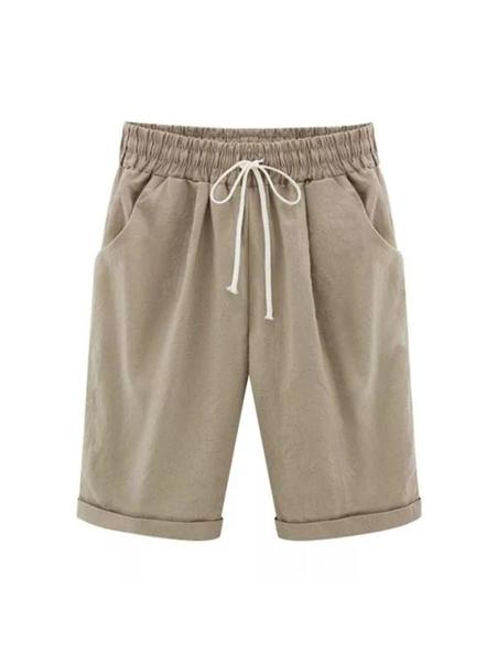 Levoire | Pantalon Taille Élastique Pour L'Été Kaki
