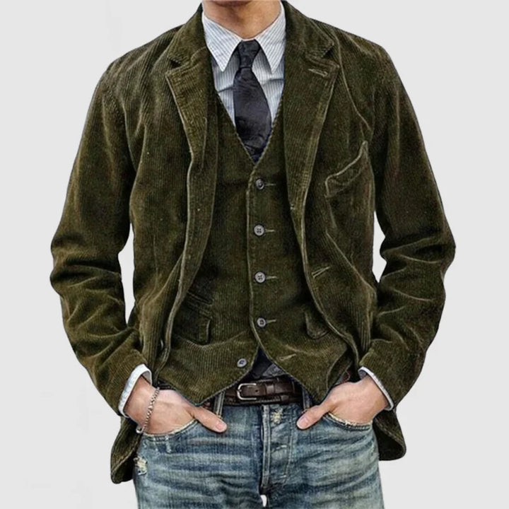 Levoire | Veste à revers Kord Vert armée (Veste)