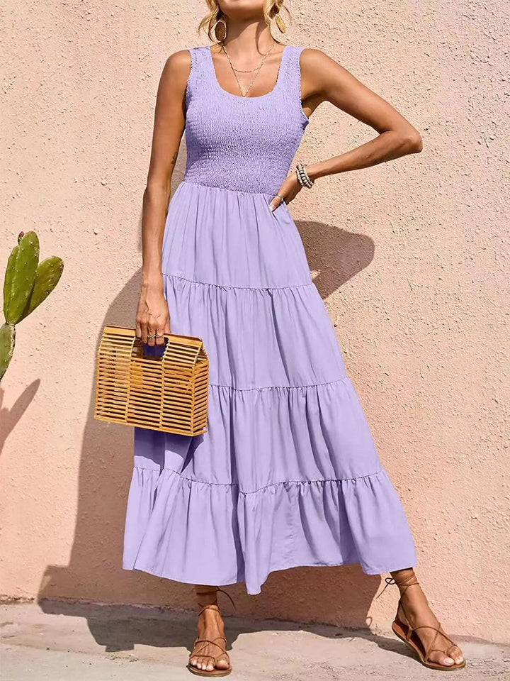 Levoire | Robe Longue Sans Manches Sexy En A Lilas