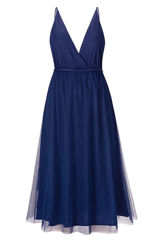 Levoire | Sexy Profond V dos nu-pas Snag Mesh Puff Robe
