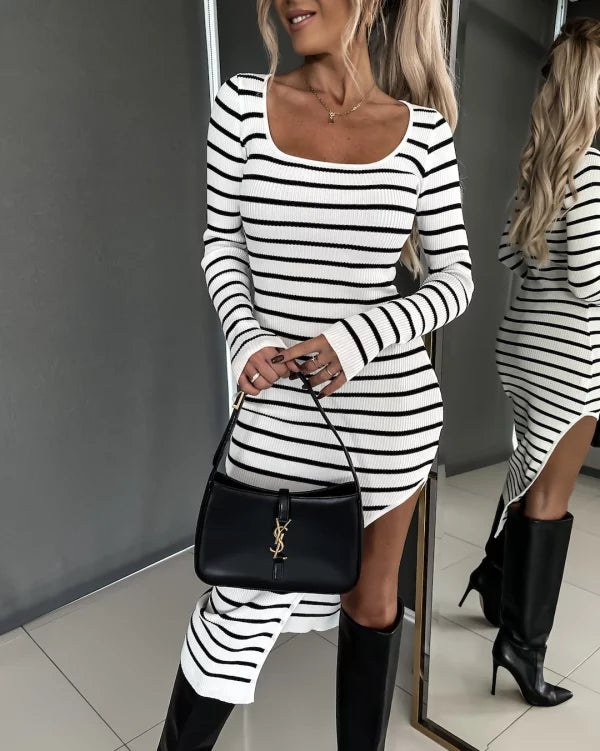 Levoire | Robe Zébrée Rayée