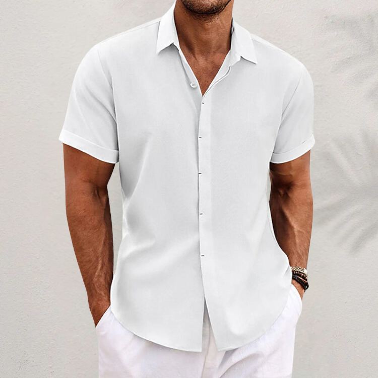 Levoire | Chemise D'Été Pour Hommes Blanc