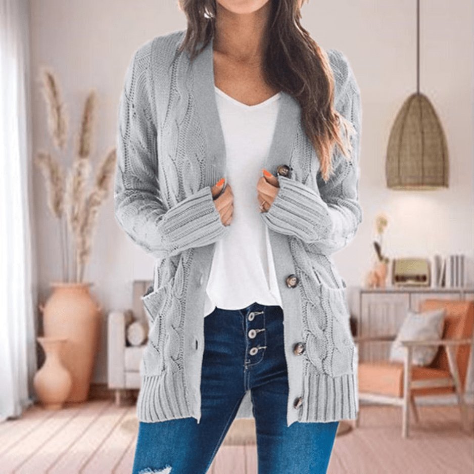Levoire | Manteau Trench Long Femme Été Décontracté Gris
