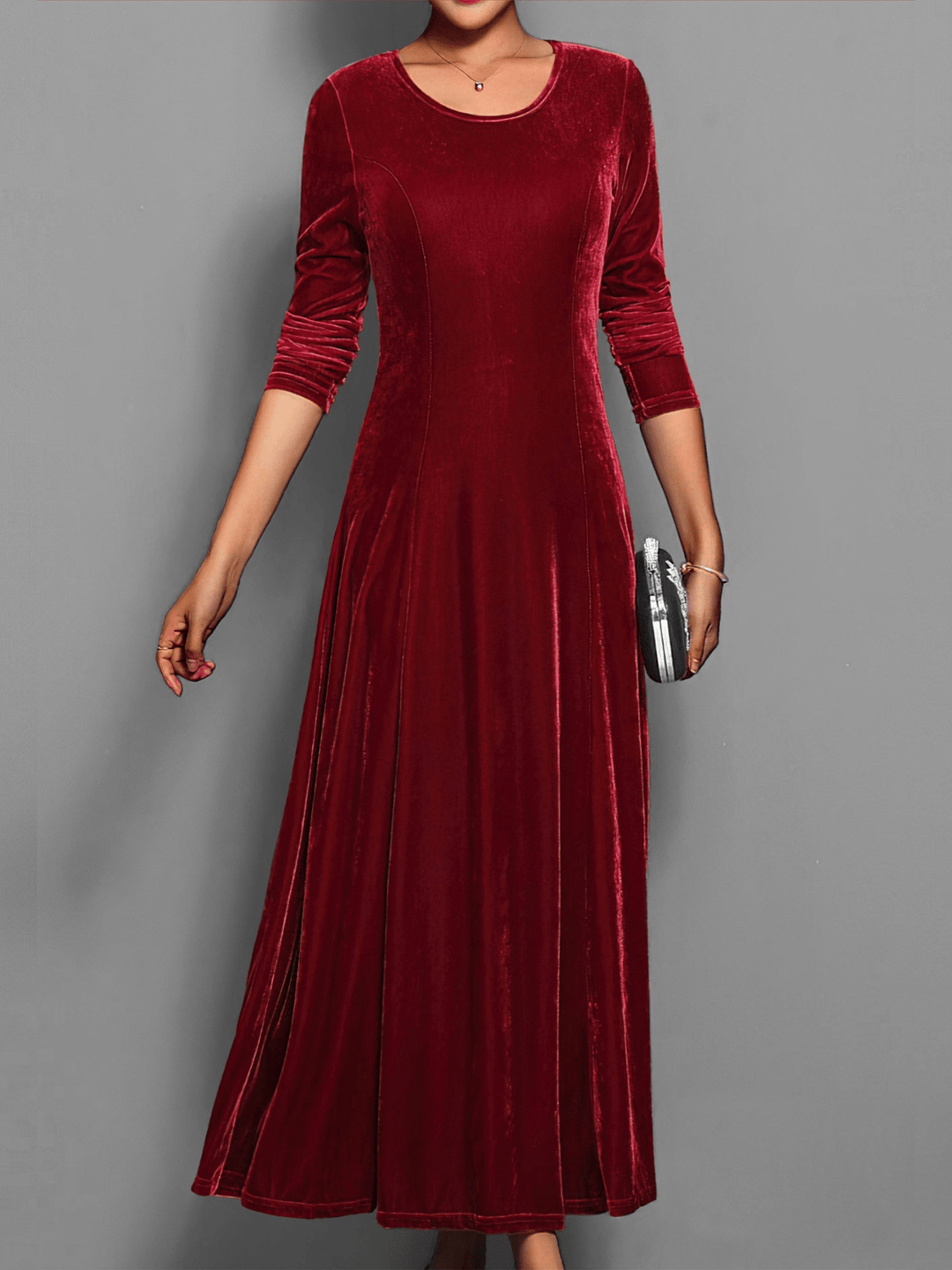 Levoire | Robe midi élégante Robe formelle pour femmes Rot