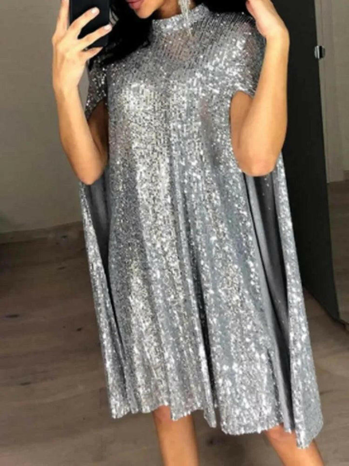 Levoire | Robe Drift À Paillettes Brillantes Argent