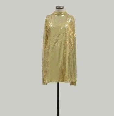 Levoire | Robe Drift À Paillettes Brillantes Jaune