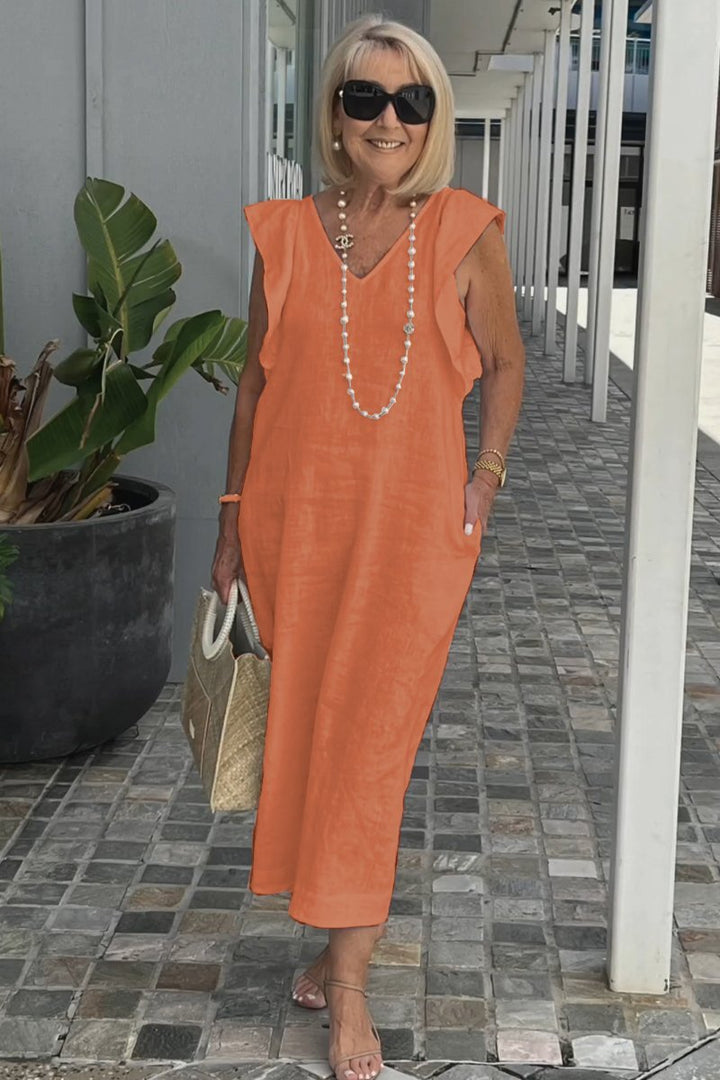 Levoire | Robe En Coton Rento Orange