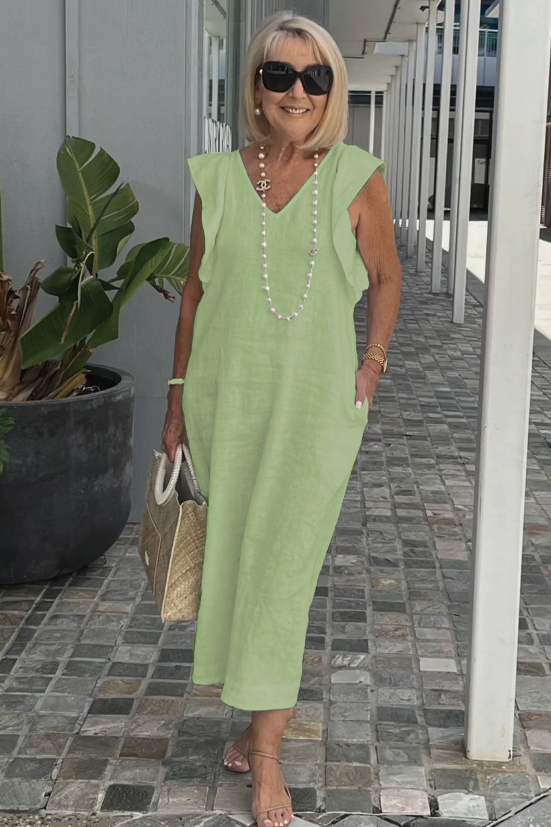 Levoire | Robe En Coton Rento Vert