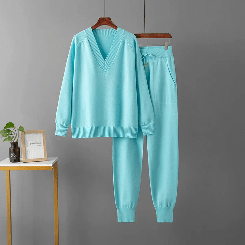 Levoire | Ensemble Décontracté Luxe Femme Bleu