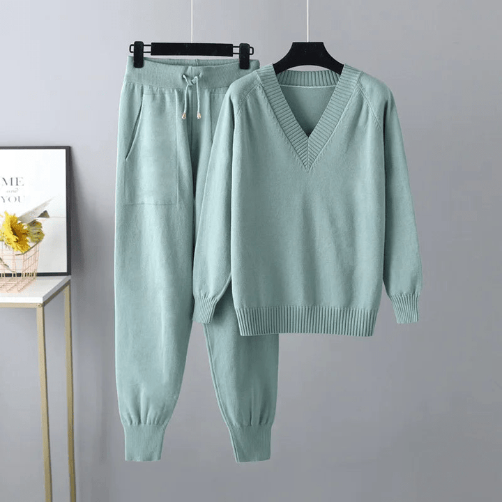 Levoire | Ensemble Décontracté Luxe Femme Vert