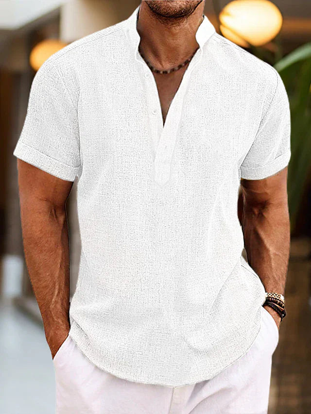 Levoire | Chemise En Lin Pour Hommes Chemise D'Été Aérienne En Plusieurs Couleurs Blanc