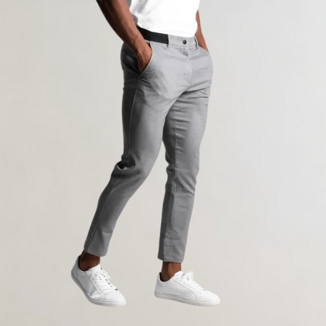 Levoire | Pantalon Chino Stretch Homme Gris