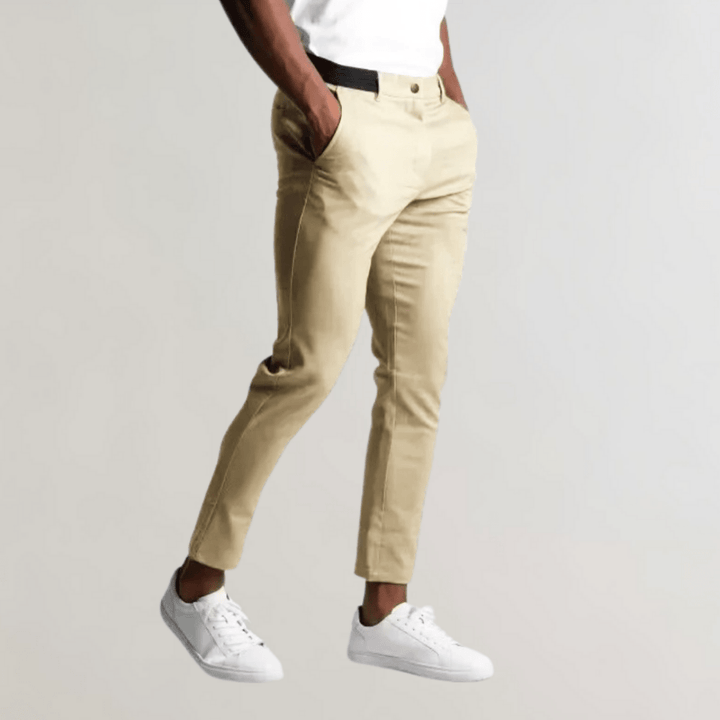 Levoire | Pantalon Chino Stretch Homme Beige
