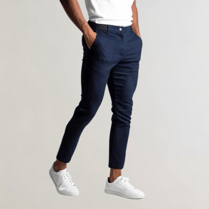 Levoire | Pantalon Chino Stretch Homme Bleu