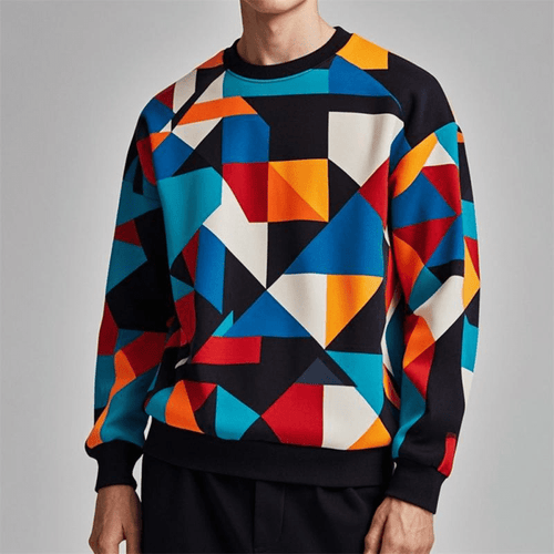 Levoire | Pull Géométrique Imprimé Homme