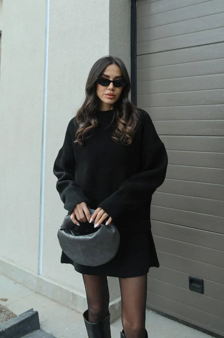 Levoire | Pull Femme Et Jupe Noir