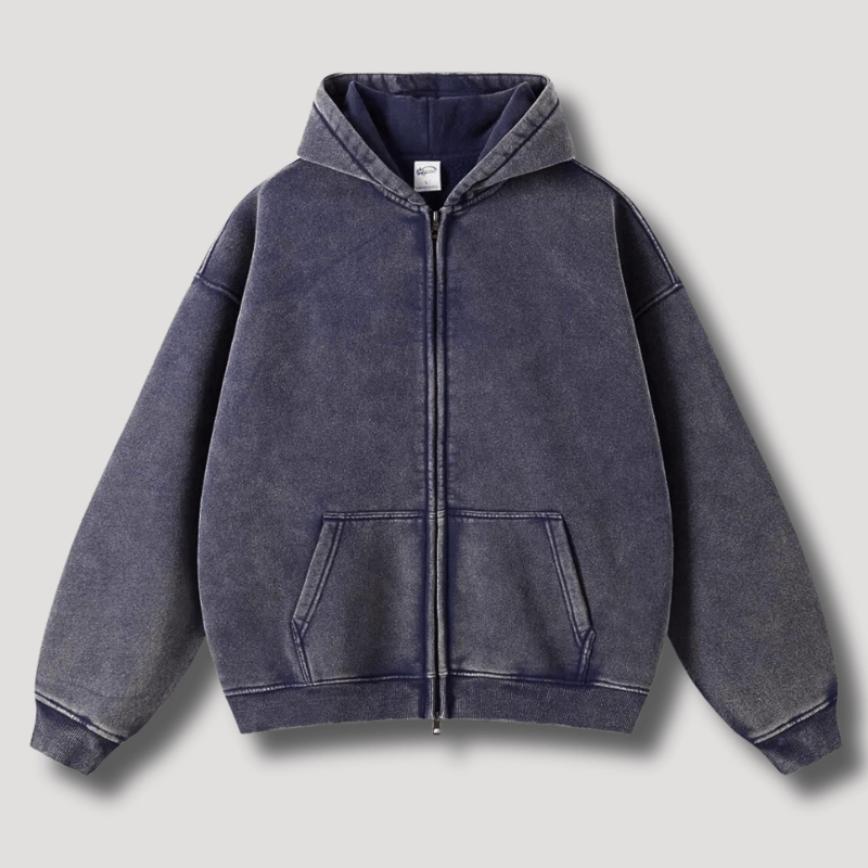 Levoire | Sweat Grande Taille Zippé Homme Bleu