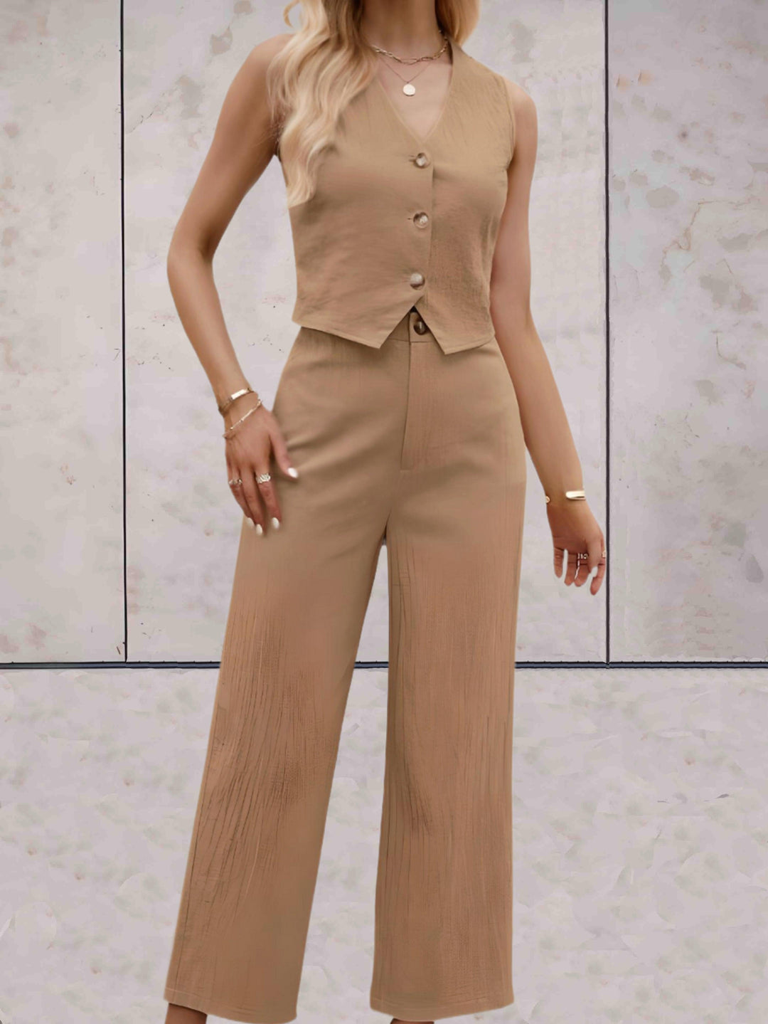 Levoire | Ensemble Sans Bretelles Haut Et Pantalon Ample