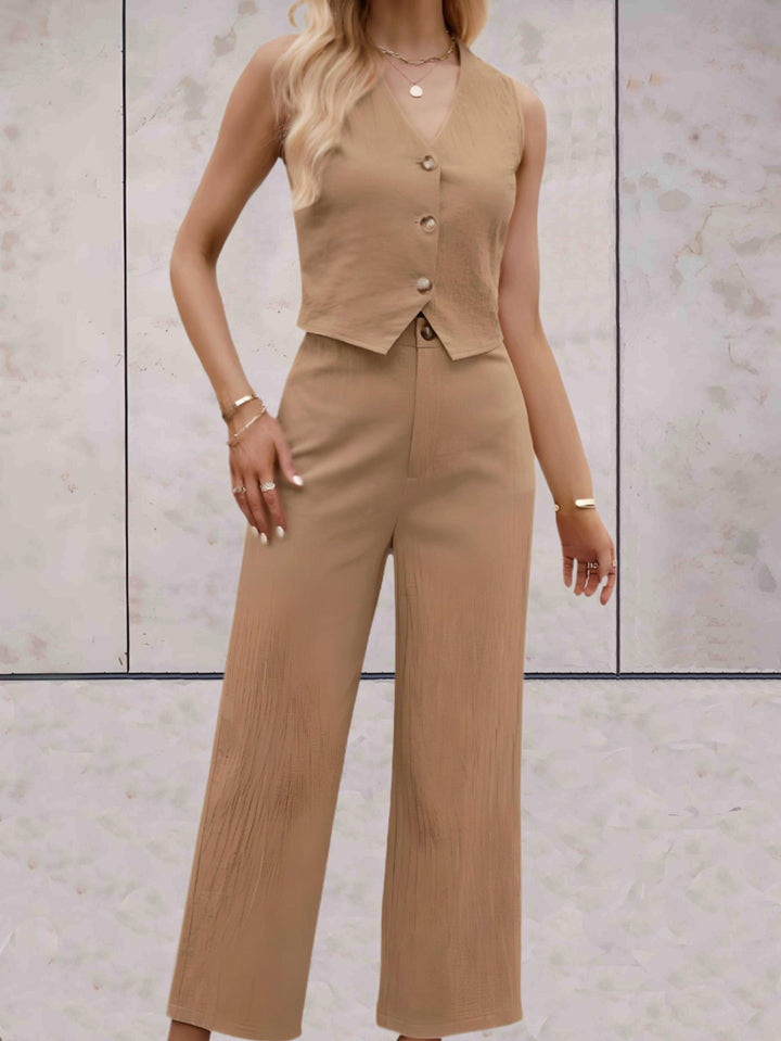 Levoire | Ensemble Sans Bretelles Haut Et Pantalon Ample