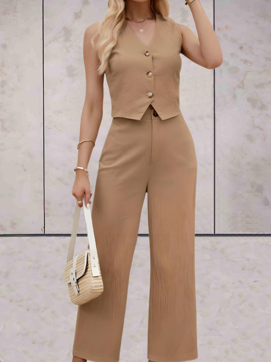 Levoire | Ensemble Sans Bretelles Haut Et Pantalon Ample