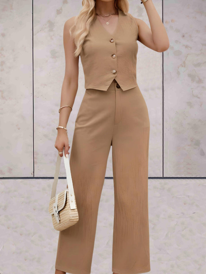 Levoire | Ensemble Sans Bretelles Haut Et Pantalon Ample