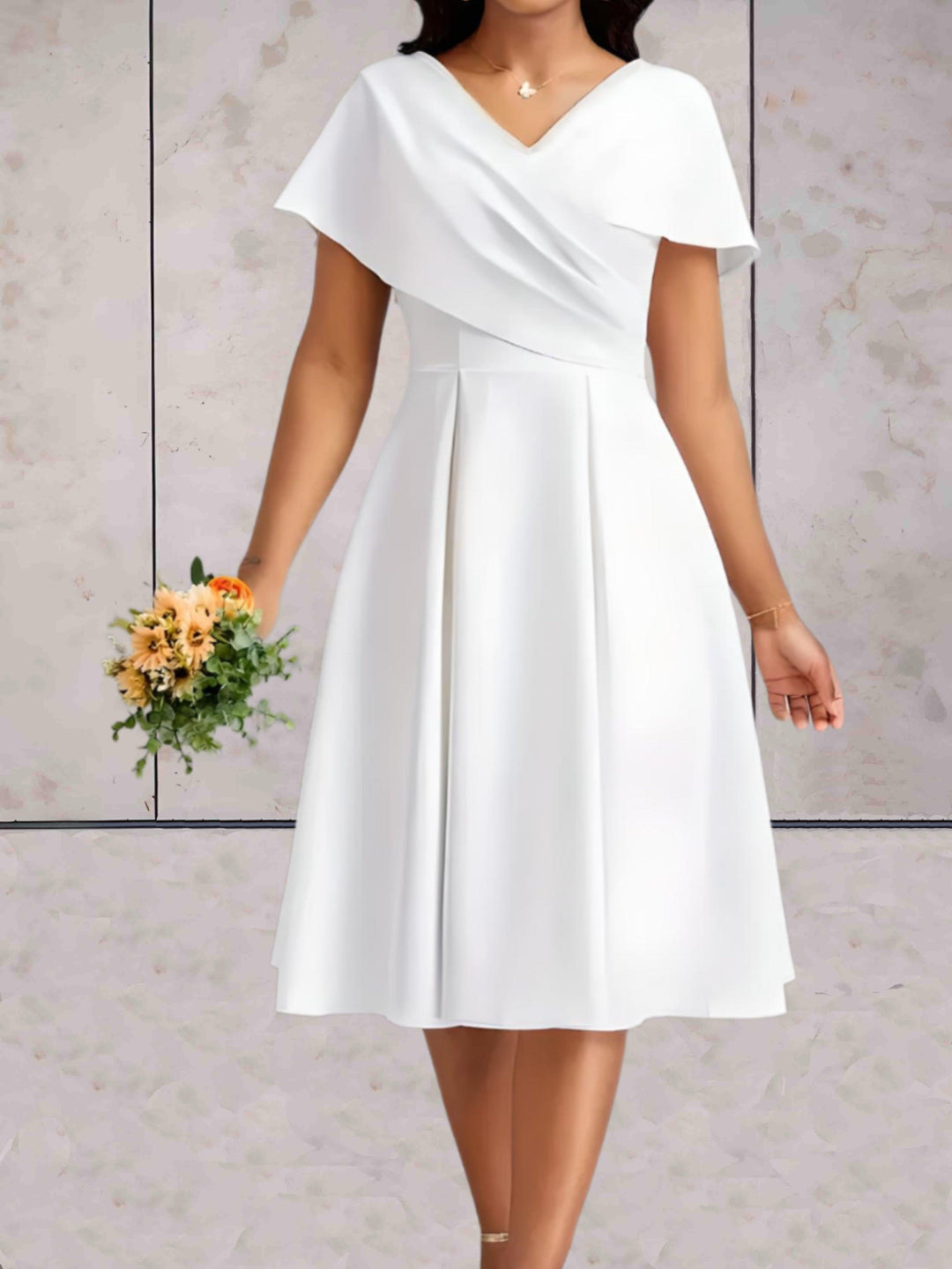 Levoire | Petite Robe Blanche Minimaliste Et Elegante Blanc Femme