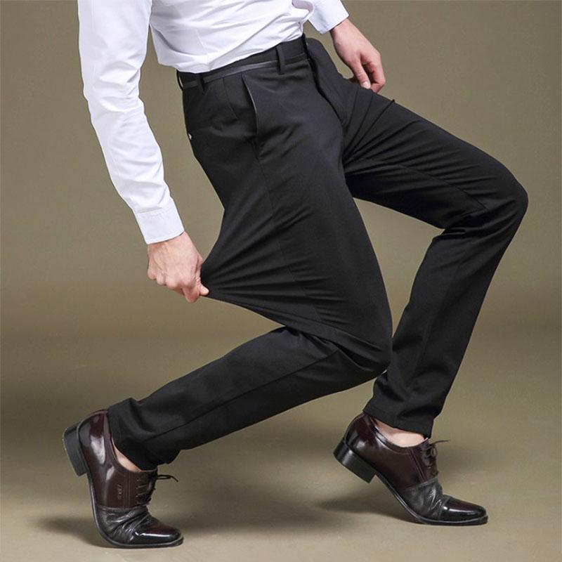 Levoire | Pantalon Extensible Chic Pour Hommes Noir 29W