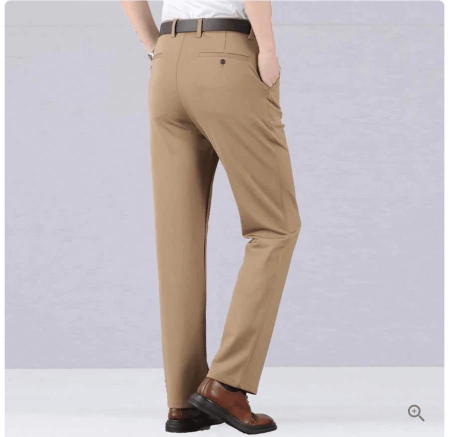 Levoire | Slim Fit Pantalons Élastiques Taille Haute avec Poches
