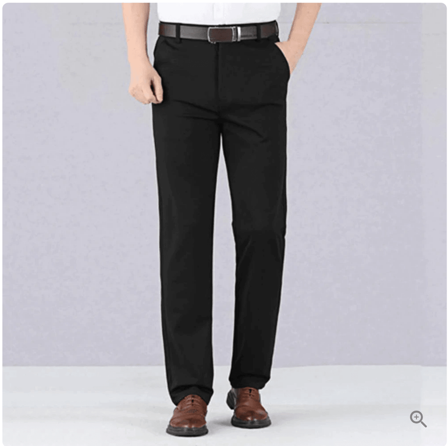 Levoire | Slim Fit Pantalons Élastiques Taille Haute avec Poches