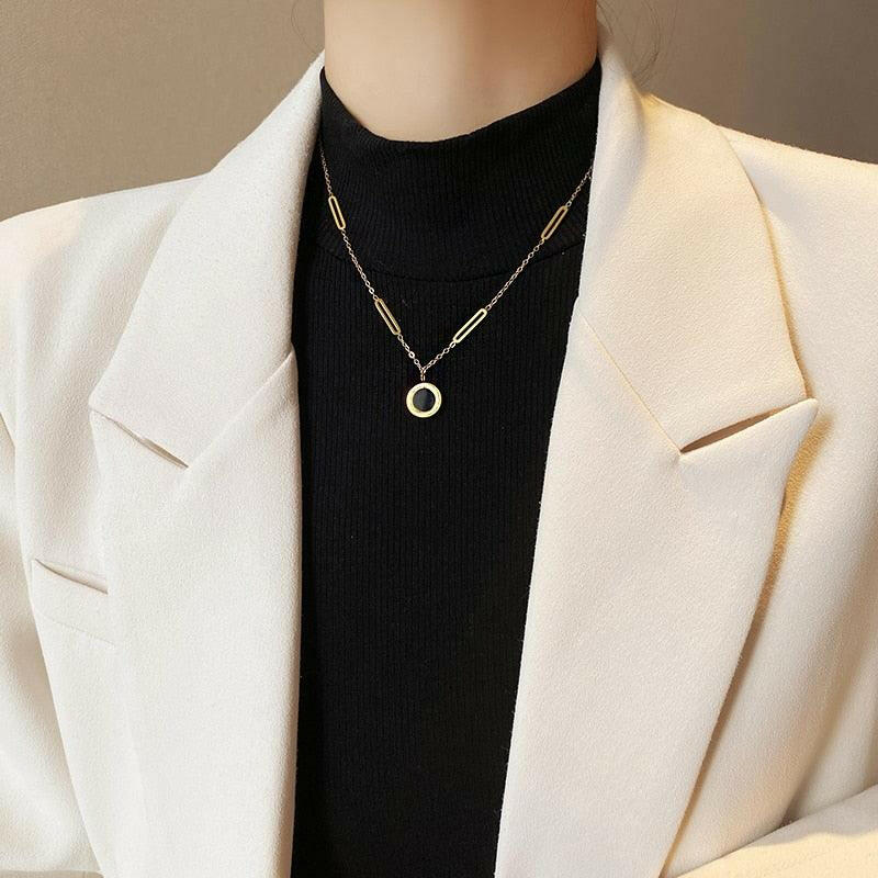 Levoire | Collier Élégant Avec Pendentif Rond