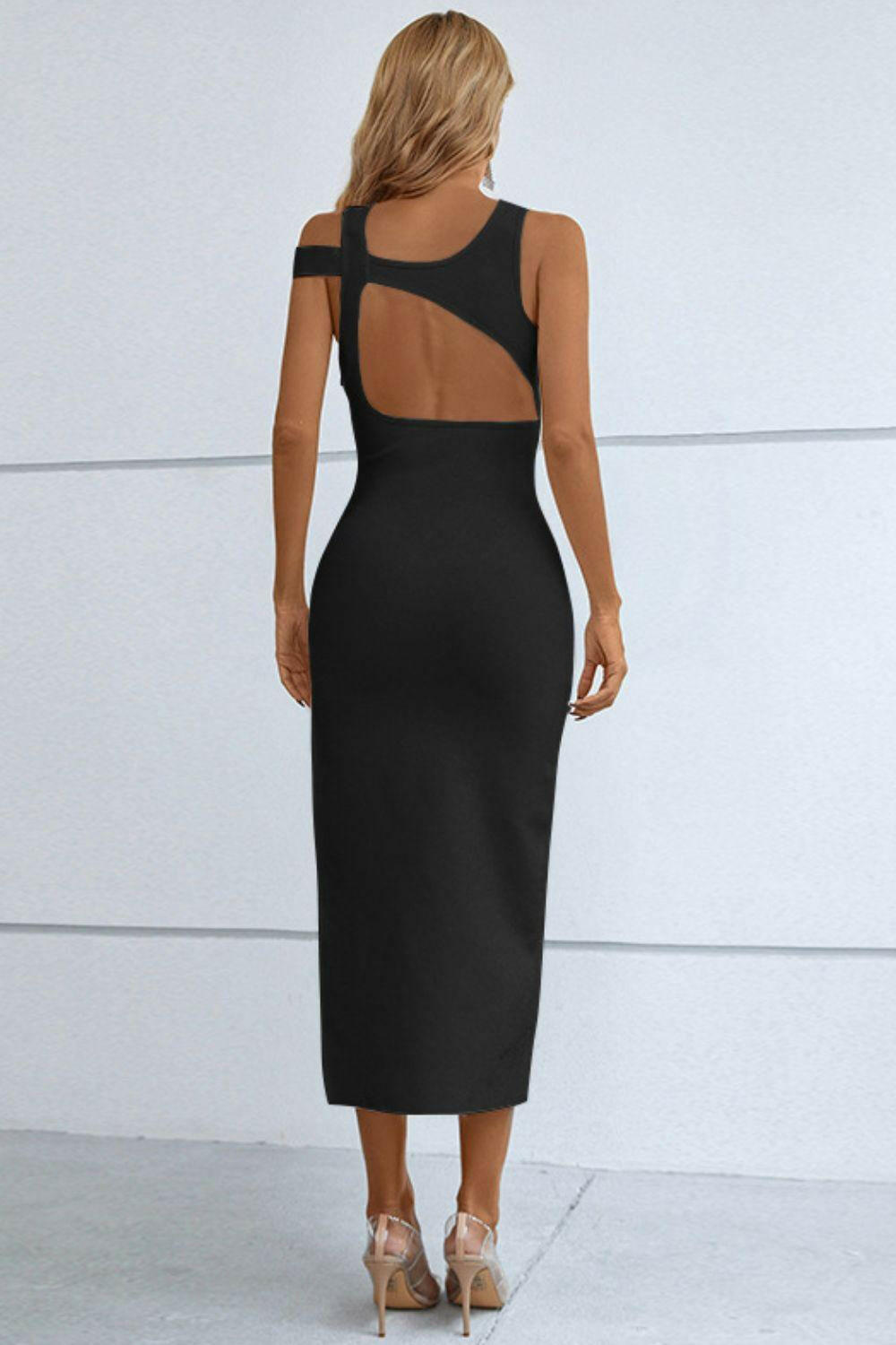 Levoire | Robe Midi À Col Rond Sans Manches