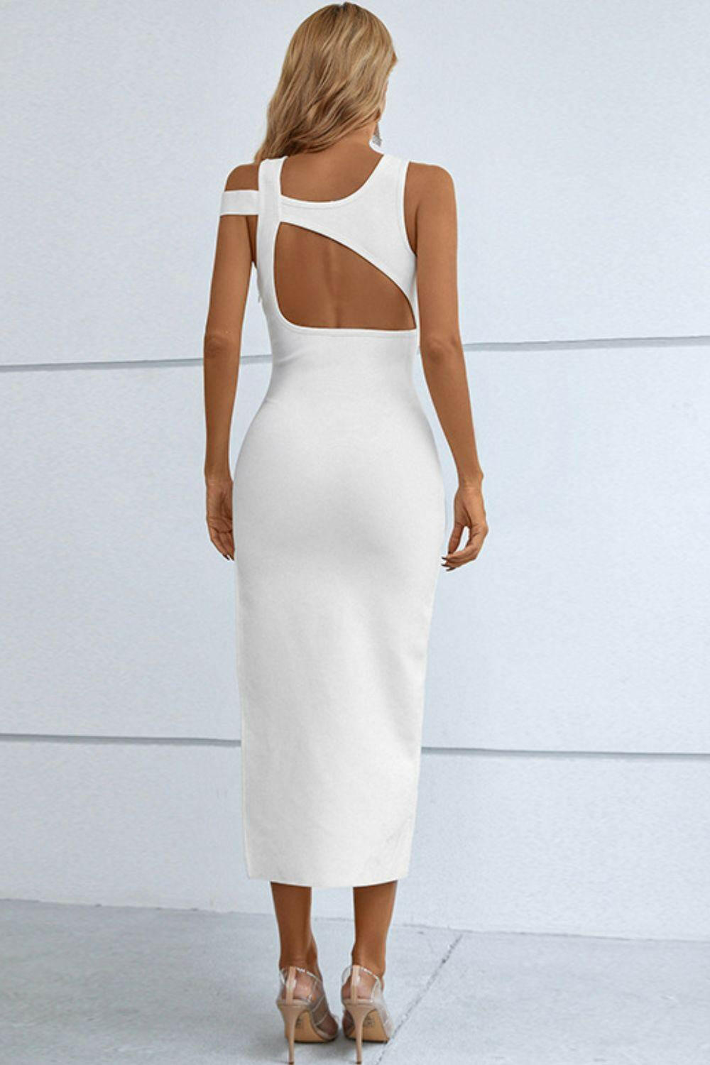 Levoire | Robe Midi À Col Rond Sans Manches