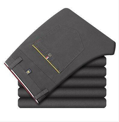 Levoire | Pantalon Crayon Plissé Slim Fit Pour Hommes Gris